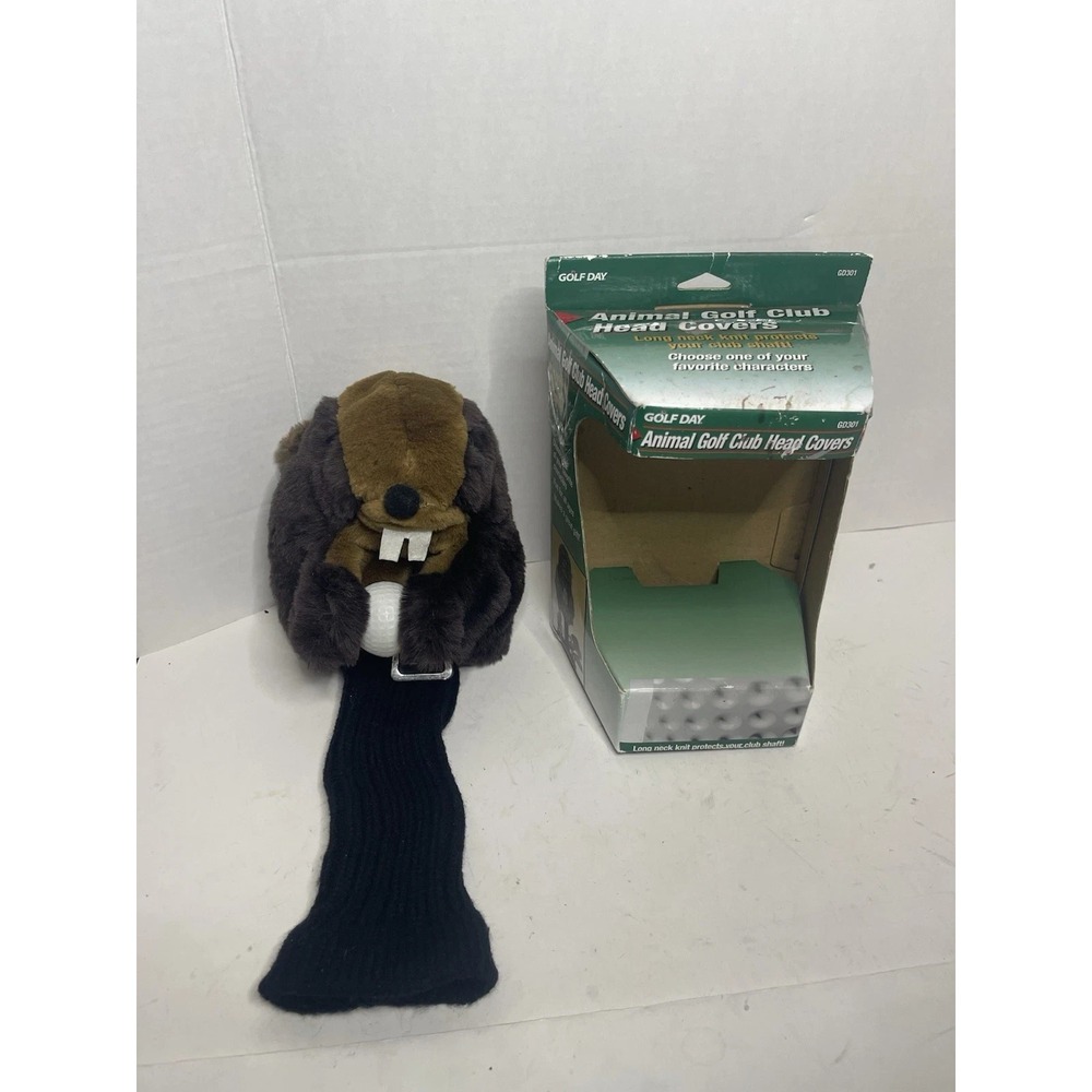 Gopher Golf Club Wood Driver Cover w/ Ball Mancave Toy Caddy Shack
